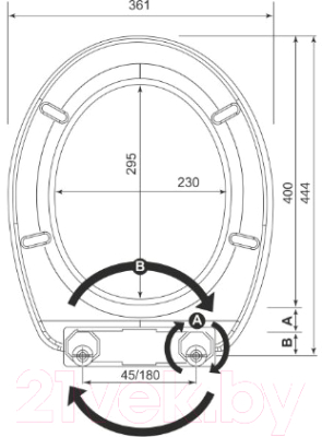 Сиденье для унитаза Bisk Yucca Foto 05832 (комикс)
