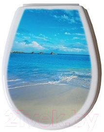 Сиденье для унитаза Bisk Lilia Foto 80376 (пляж) - фото