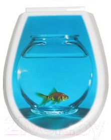 Сиденье для унитаза Bisk Lilia Foto 80378 (рыба) - фото