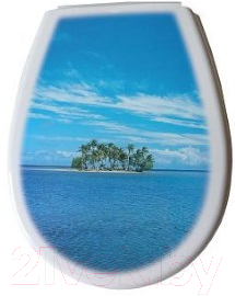 Сиденье для унитаза Bisk Lilia Foto 80380 (остров) - фото