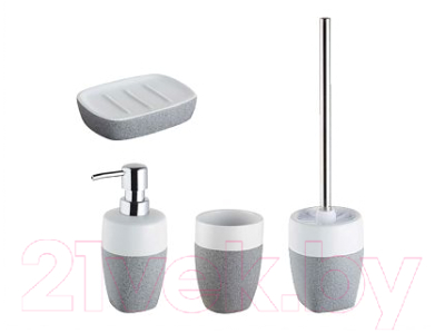 Ершик для унитаза Bisk Stone 06313 (серый)