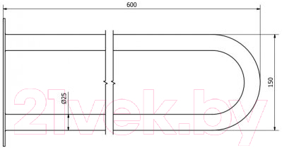 Поручень Bisk Pro 05499