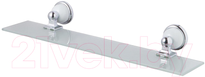 Полка для ванной Bisk 06897 (хром/белый) - фото