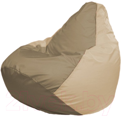 Бескаркасное кресло Flagman Мега Г3.1-87 (темно-бежевый/светло-бежевый) - фото