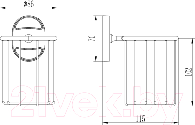 Держатель для освежителя воздуха Ledeme L1928-1