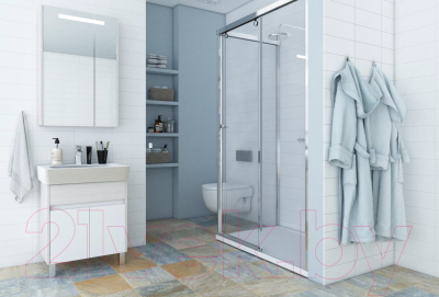 Шкаф с зеркалом для ванной Акватон Верди 50 (1A195802VDAV0)