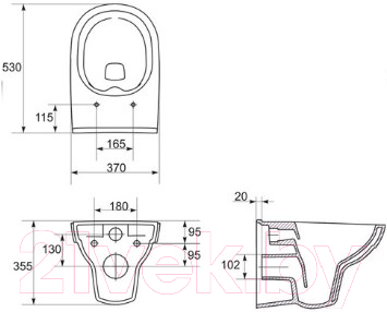 Унитаз подвесной Cersanit City New Clean On