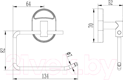 Держатель для туалетной бумаги Ledeme L3303-3