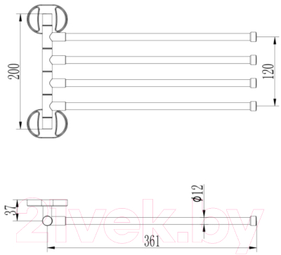 Держатель для полотенца Ledeme L3514