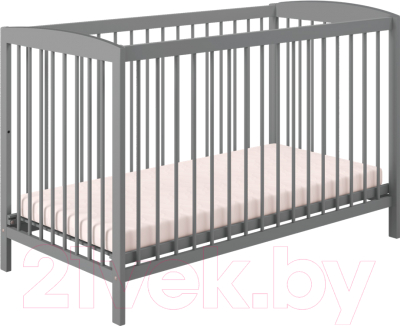 Детская кроватка Polini Kids Simple 101 (серый) - фото
