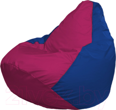 Бескаркасное кресло Flagman Груша Мега Г3.1-375 (фуксия/синий) - фото
