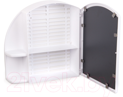 Шкаф с зеркалом для ванной Berossi Орион АС 11801000 (снежно-белый)