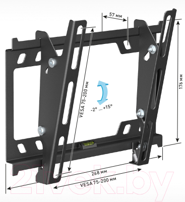 Кронштейн для телевизора Holder LCD-T2627-B