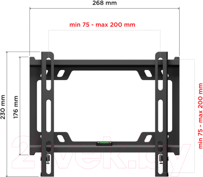 Кронштейн для телевизора Holder LCD-F2617-B