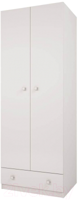 Шкаф Polini Kids Simple двухсекционный с 1 ящиком / 0001302.9 - фото