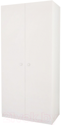 Шкаф Polini Kids Simple двухсекционный (белый) - фото