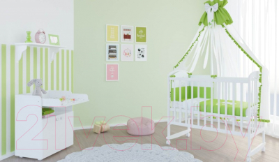 Шкаф Polini Kids Simple двухсекционный (белый)