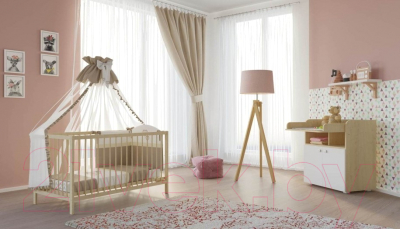 Шкаф Polini Kids Simple двухсекционный (натуральный)