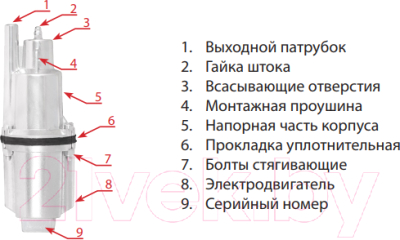 Вибрационный насос Jemix XVM60 В/10