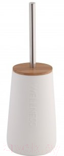Ершик для унитаза Axentia Wellness 128214 (керамика/бамбук) - фото