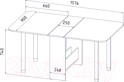 Стол-книга Интерлиния СТ-005