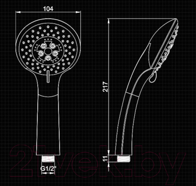 Лейка ручного душа Ledeme L01