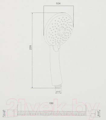 Душевой гарнитур Ledeme L01-43