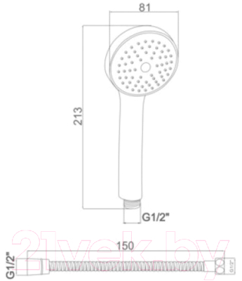 Душевой гарнитур Ledeme L11-40