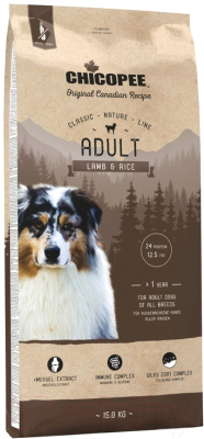 Сухой корм для собак Chicopee CNL Adult Lamb & Rice (15кг) - фото