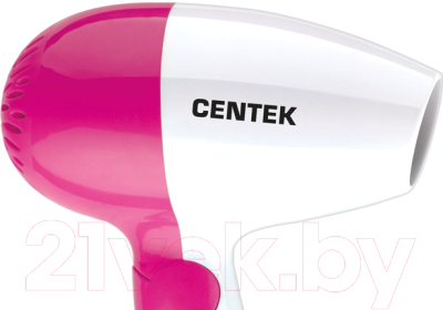 Компактный фен Centek CT-2229 (белый/розовый)