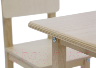 Комплект мебели с детским столом Polini Kids Simple 105 S (натуральный)