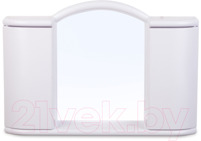 Шкаф с зеркалом для ванной Berossi Арго 7-20с АС 11901000 (снежно-белый) - фото