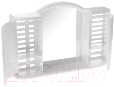 Шкаф с зеркалом для ванной Berossi Арго 7-20с АС 11901000 (снежно-белый)