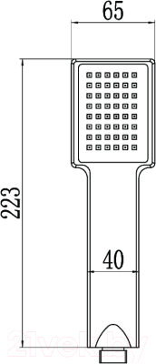 Лейка ручного душа Ledeme M98