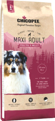 Сухой корм для собак Chicopee CNL Maxi Adult Poultary & Millet - фото