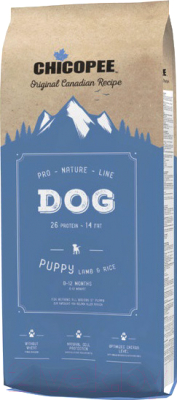 Сухой корм для собак Chicopee PNL Puppy Lamb & Rice (20кг) - фото