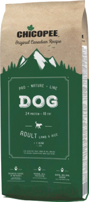 Сухой корм для собак Chicopee PNL Adult Lamb & Rice (20кг) - фото