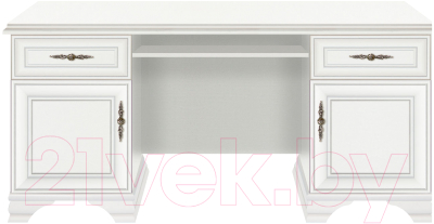 Компьютерный стол Black Red White Kentaki S320-BIU2D2S - фото