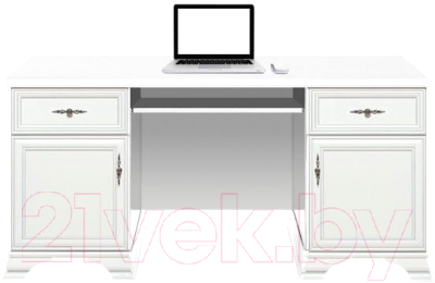 Компьютерный стол Black Red White Kentaki S320-BIU2D2S