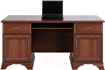 Компьютерный стол Black Red White Kentaki S320-BIU2D2S - фото