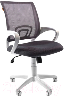 Кресло офисное Chairman 696 (TW-12/TW-04 белый/серый) - фото