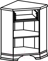 Тумба Black Red White Kentaki S320-KOMN1D1S/L