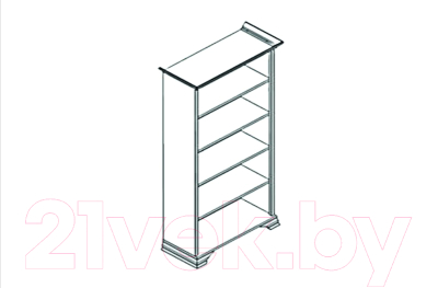 Стеллаж Black Red White Kentaki S320-REG/90