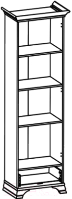 Шкаф Black Red White Kentaki S320-REG1D1S