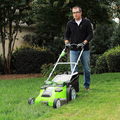 Газонокосилка электрическая Greenworks G40LM49DBK4