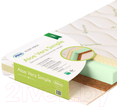 Матрас в кроватку Plitex Aloe Vera Simple АВ-05/1 - фото
