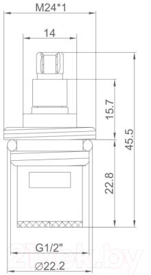 Кран-букса Ledeme L52-12