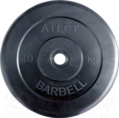 Диск для штанги MB Barbell Atlet d31мм 10кг - фото