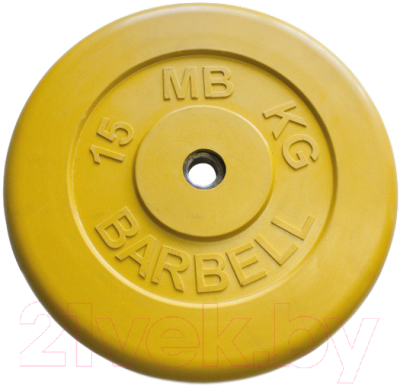 Диск для штанги MB Barbell d26мм 15кг - фото