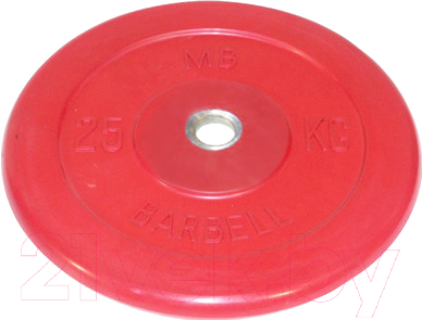 Диск для штанги MB Barbell d26мм 25кг - фото